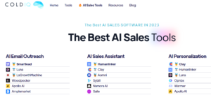 coldiq 300 best ai sales tools